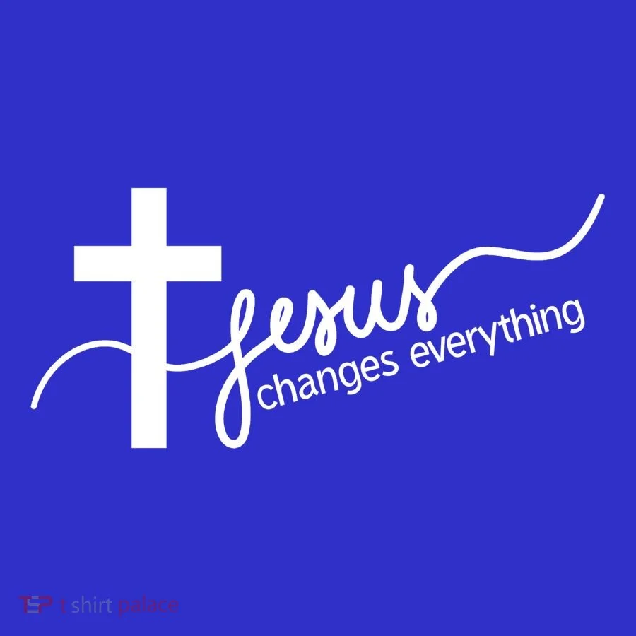 Jesus Changes Everything Cross Button
