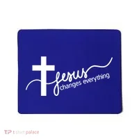 Jesus Changes Everything Cross Mousepad thumb 0