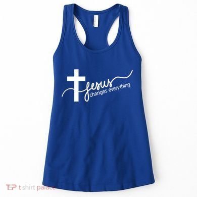 Jesus Changes Everything Cross Women's Tank Top