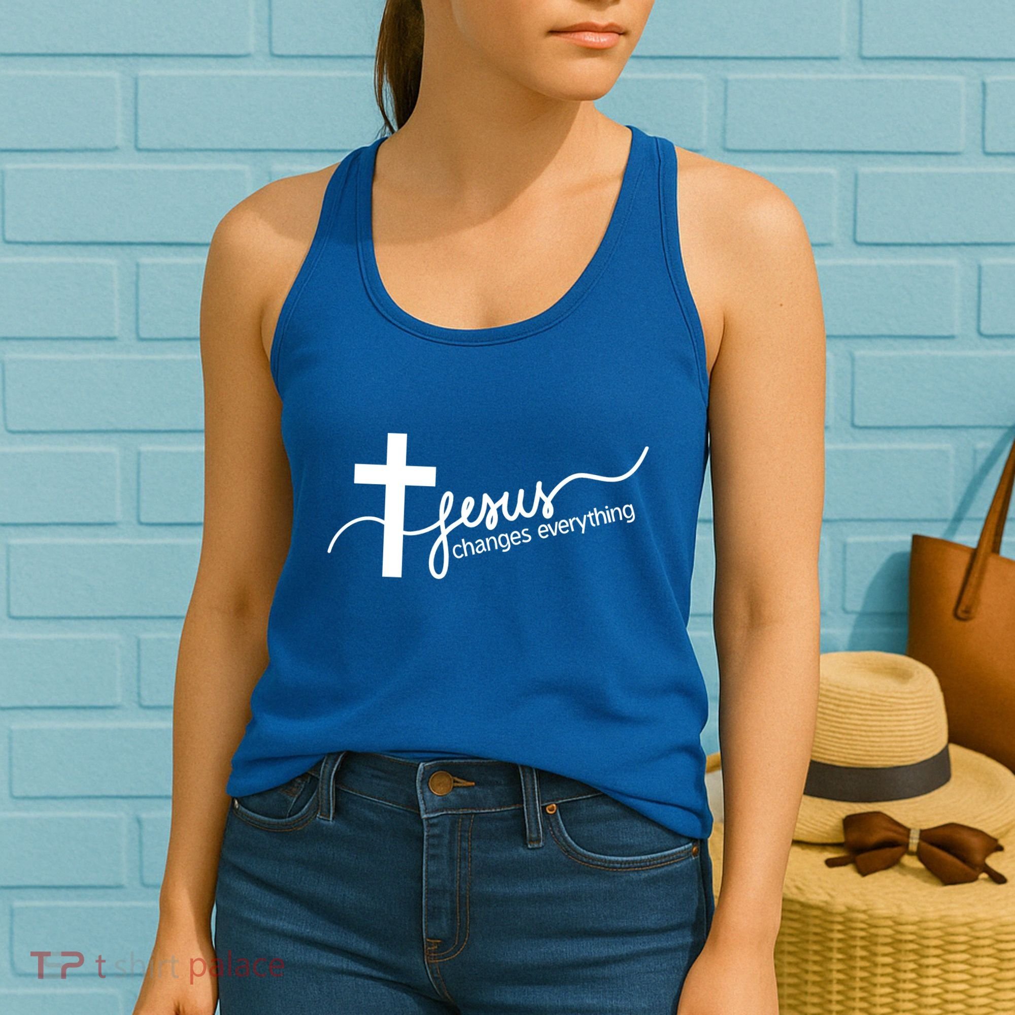 Jesus Changes Everything Cross Women's Tank Top