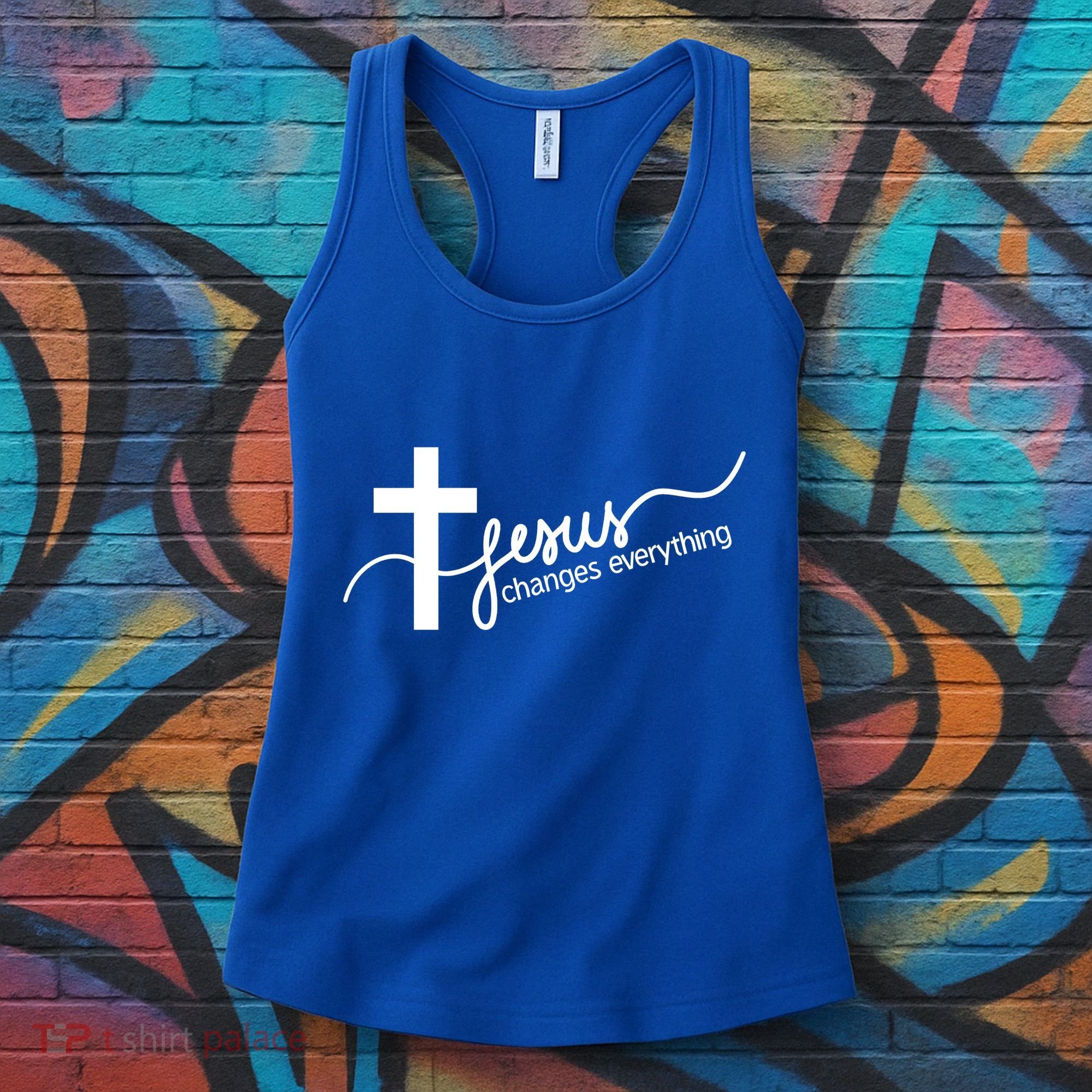 Jesus Changes Everything Cross Women's Tank Top