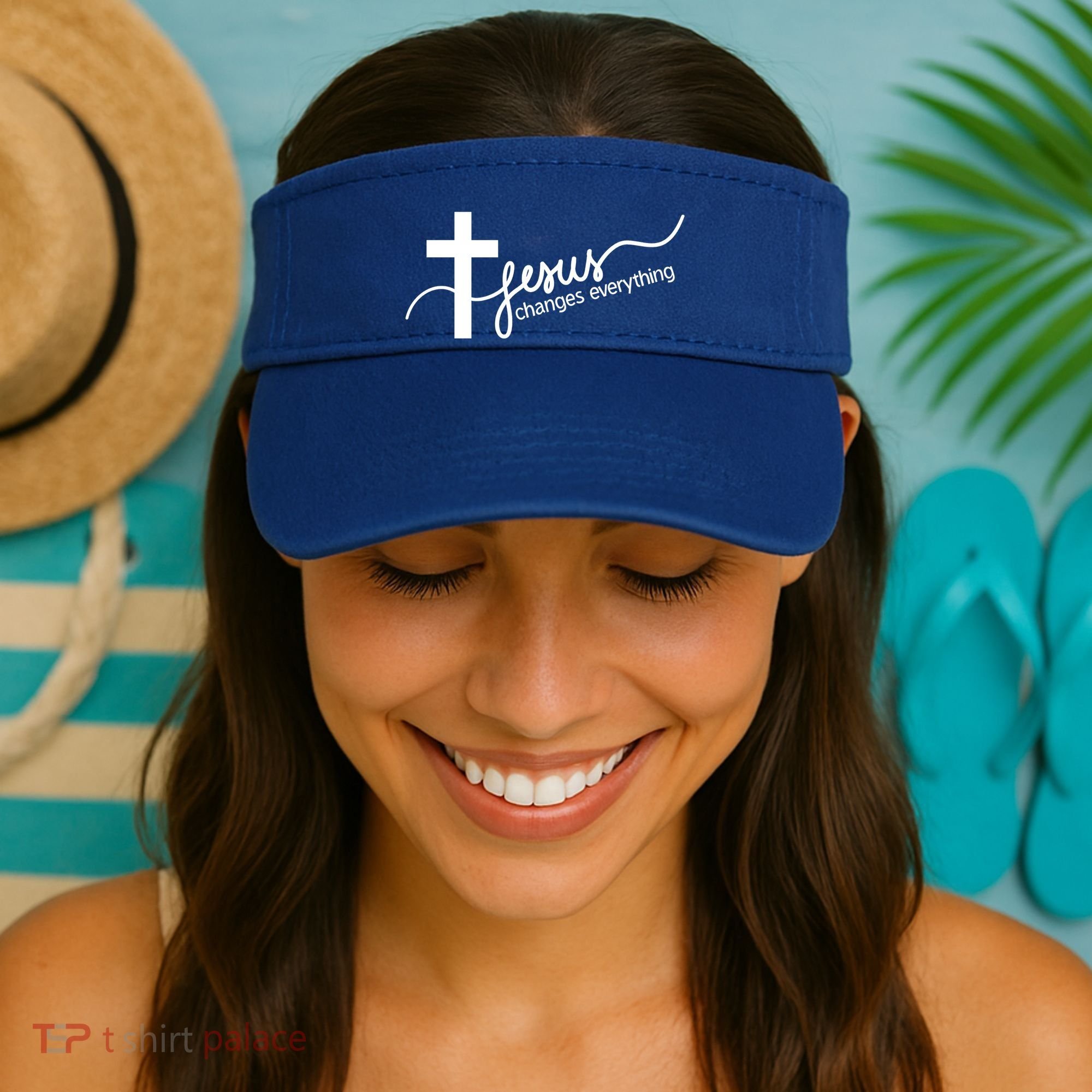 Jesus Changes Everything Cross Visor