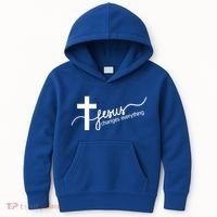 Jesus Changes Everything Cross Kids Hoodie thumb 0