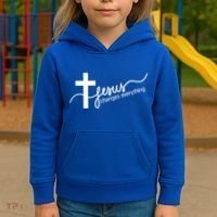 Jesus Changes Everything Cross Kids Hoodie thumb 3