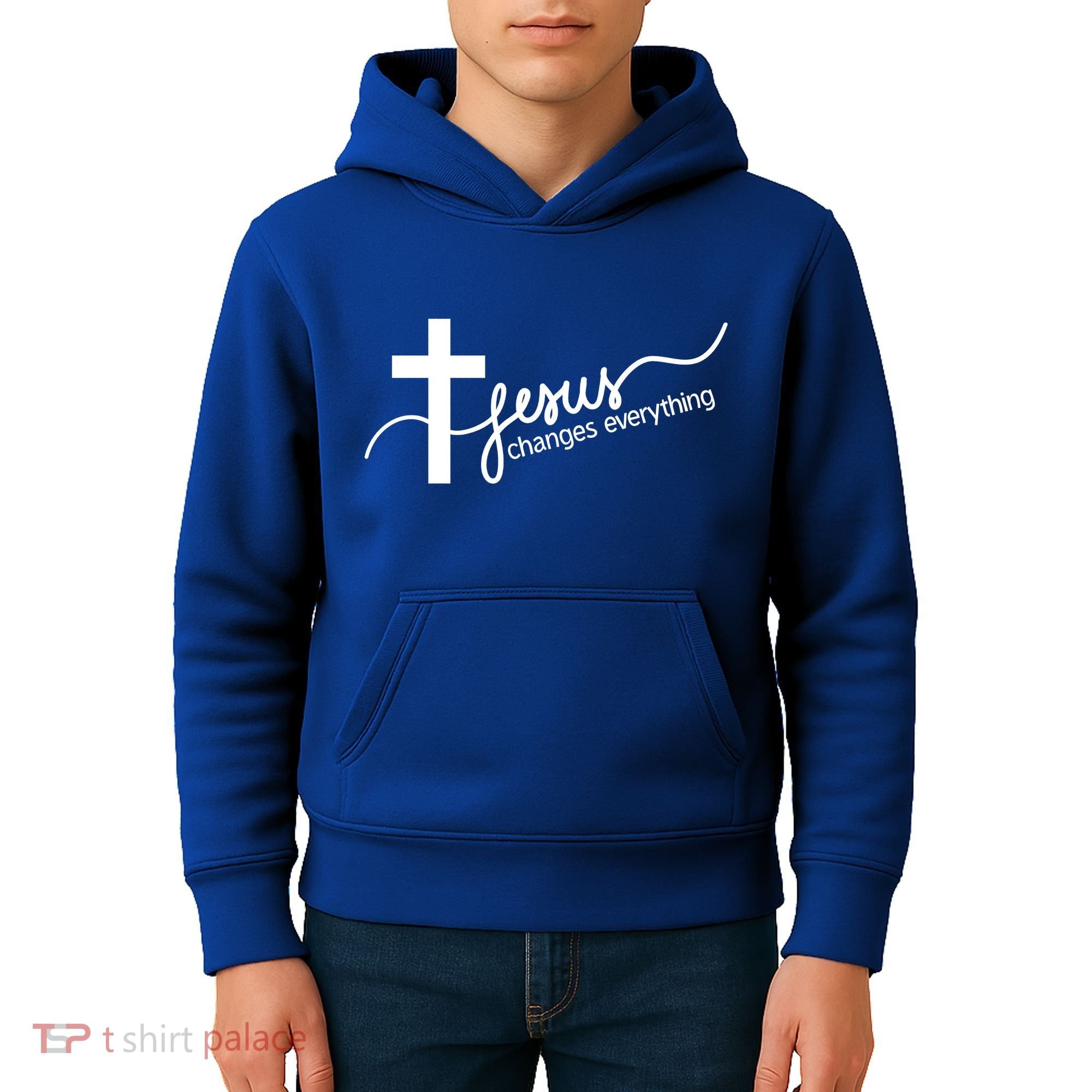 Jesus Changes Everything Cross Kids Hoodie