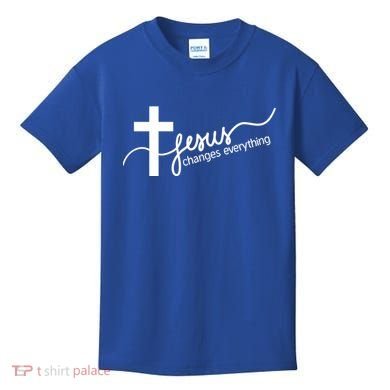 Jesus Changes Everything Cross Kids T-Shirt