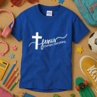 Jesus Changes Everything Cross Kids T-Shirt thumb 3
