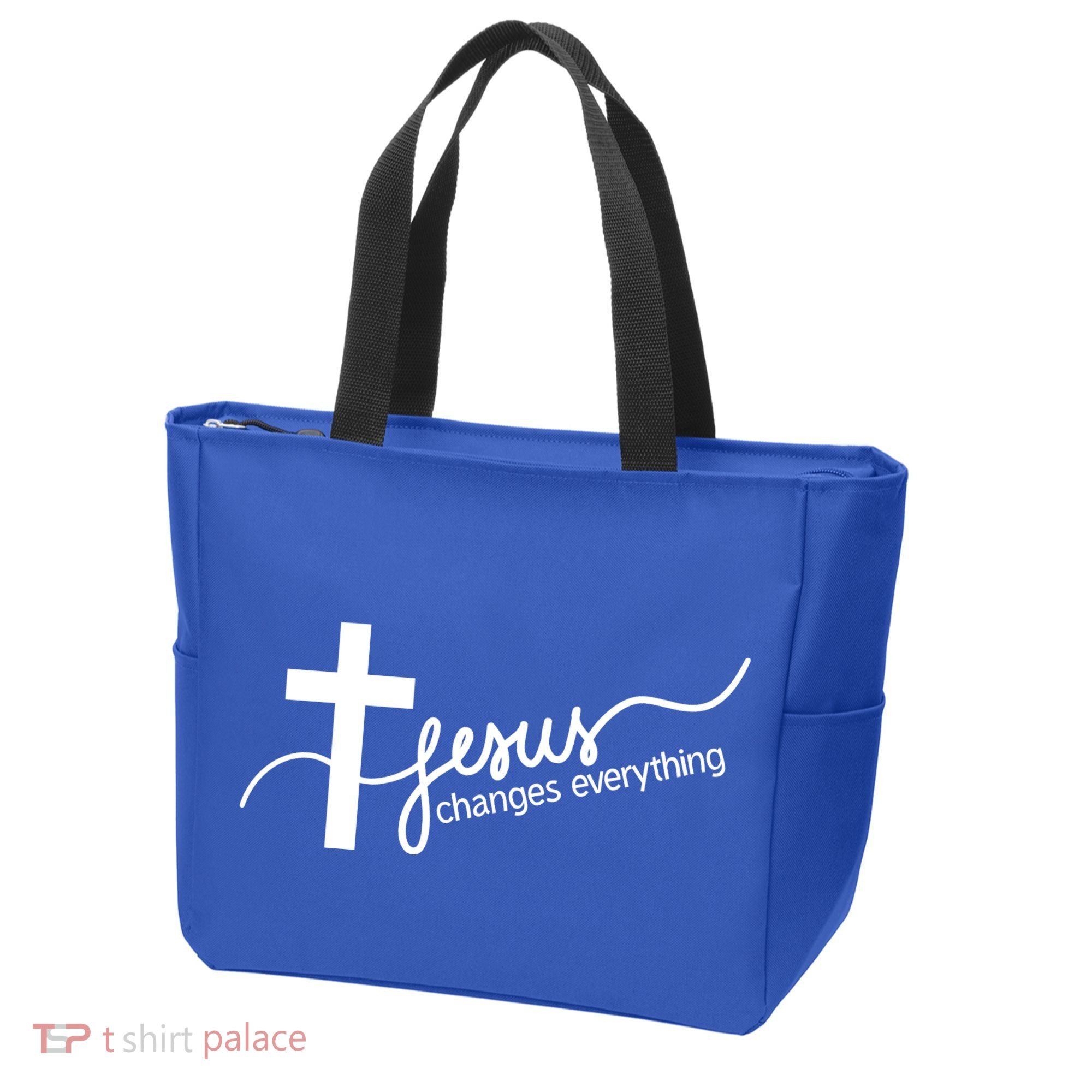 Jesus Changes Everything Cross Tote Bag