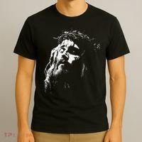 Jesus Christ Face Christian Gospel Religious Bible T-Shirt thumb 3