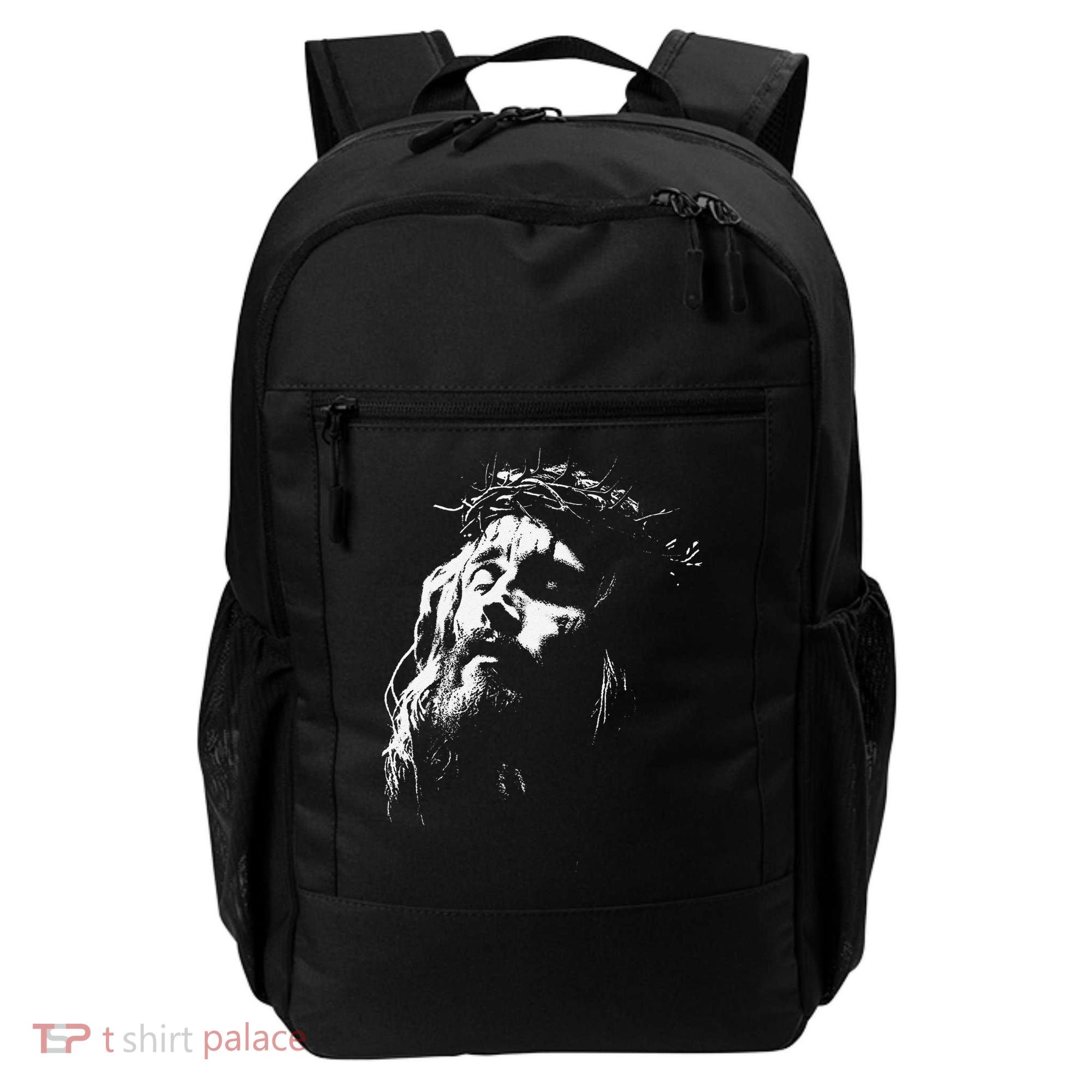 Jesus Christ Face Christian Gospel Religious Bible Backpack