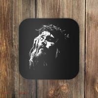 Jesus Christ Face Christian Gospel Religious Bible Coaster thumb 0