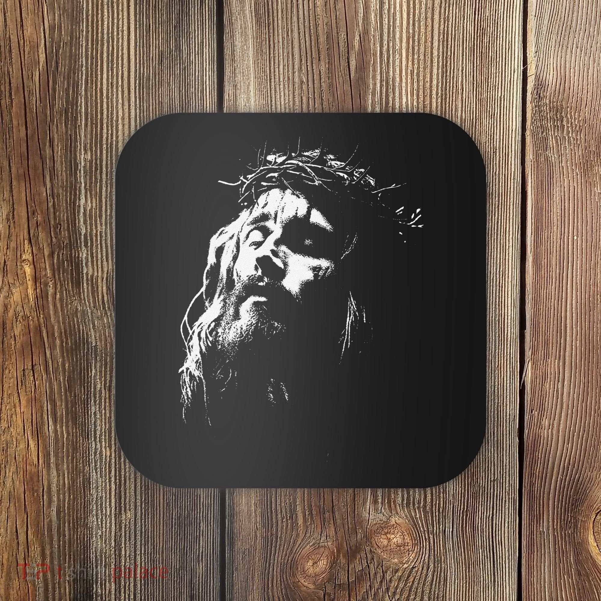 Jesus Christ Face Christian Gospel Religious Bible Coaster