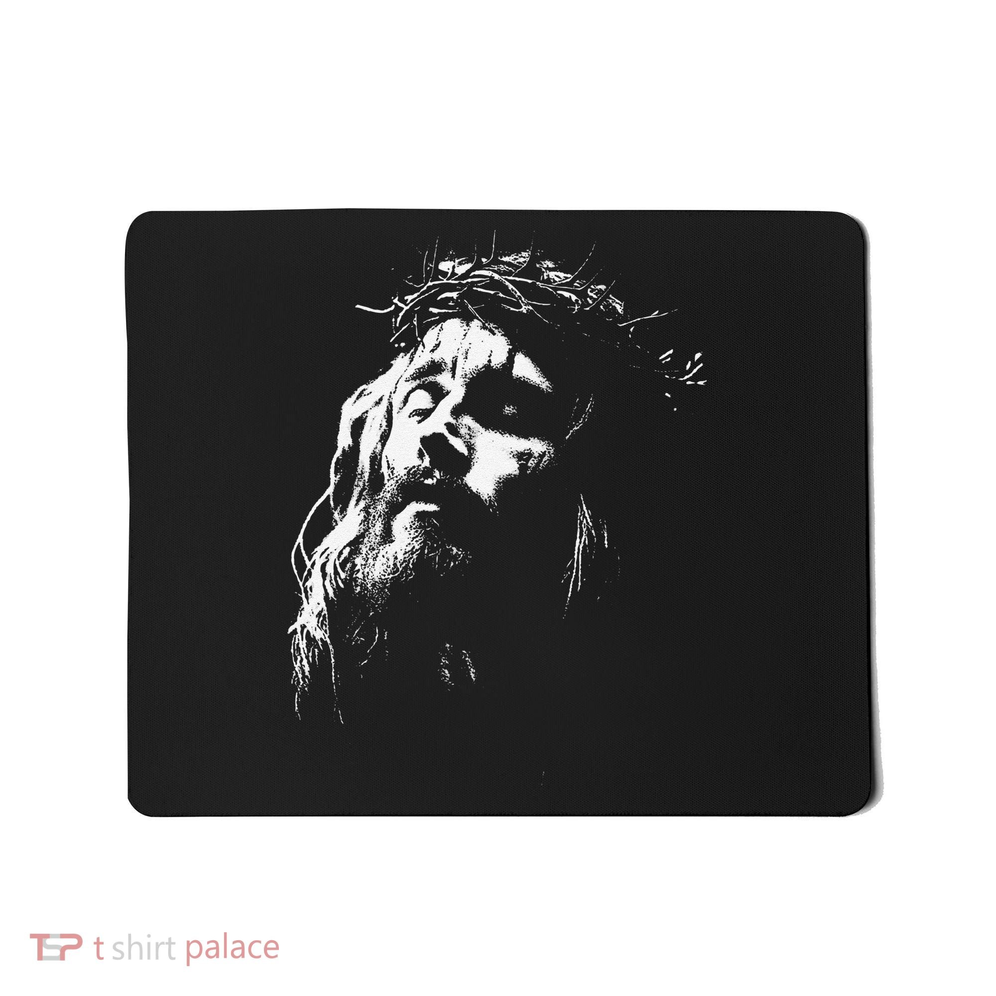 Jesus Christ Face Christian Gospel Religious Bible Mousepad