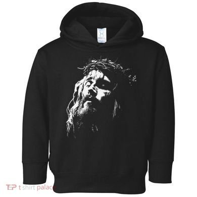 Jesus Christ Face Christian Gospel Religious Bible Toddler Hoodie
