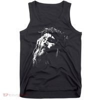 Jesus Christ Face Christian Gospel Religious Bible Tank Top thumb 0
