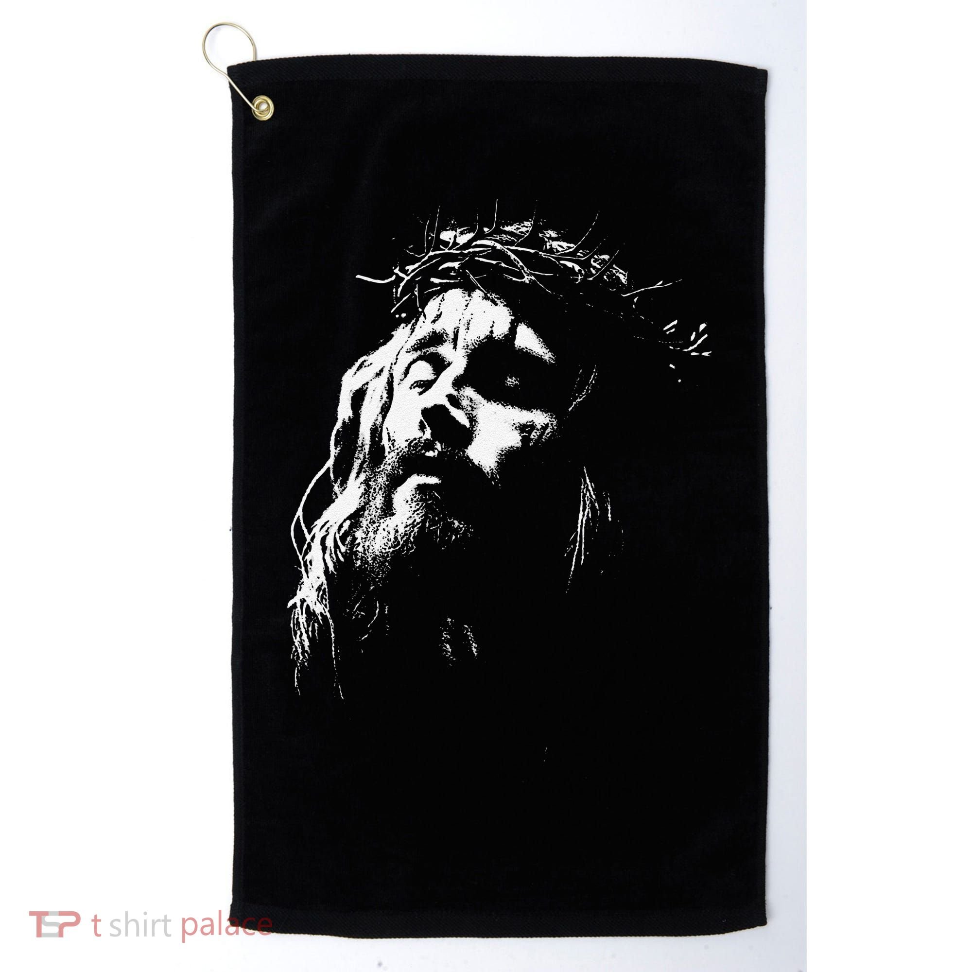 Jesus Christ Face Christian Gospel Religious Bible Golf Towel