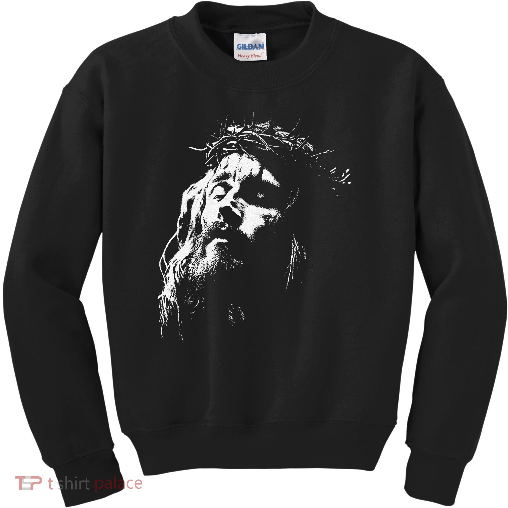 Jesus Christ Face Christian Gospel Religious Bible Kids Sweatshirt