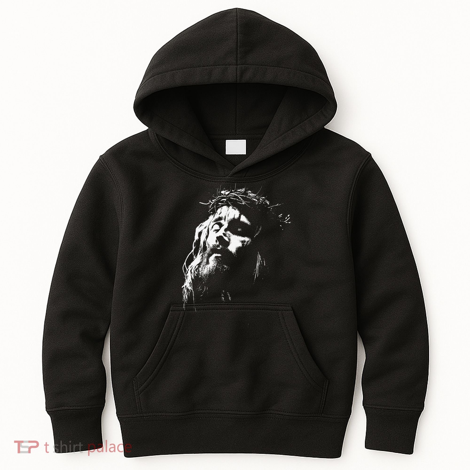 Jesus Christ Face Christian Gospel Religious Bible Kids Hoodie