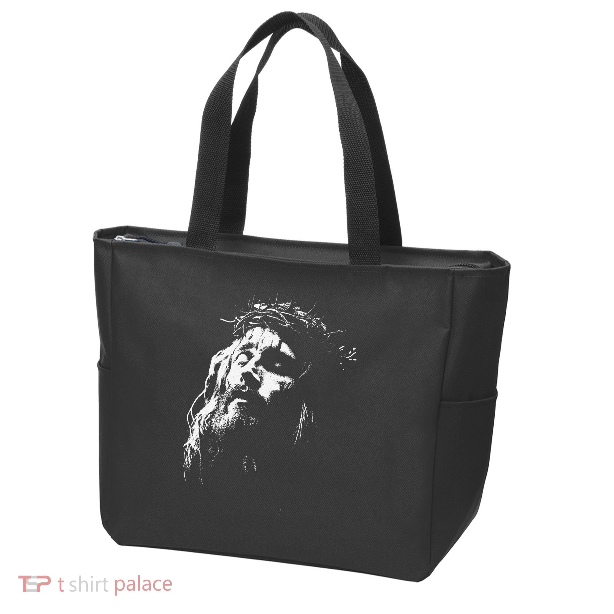 Jesus Christ Face Christian Gospel Religious Bible Tote Bag