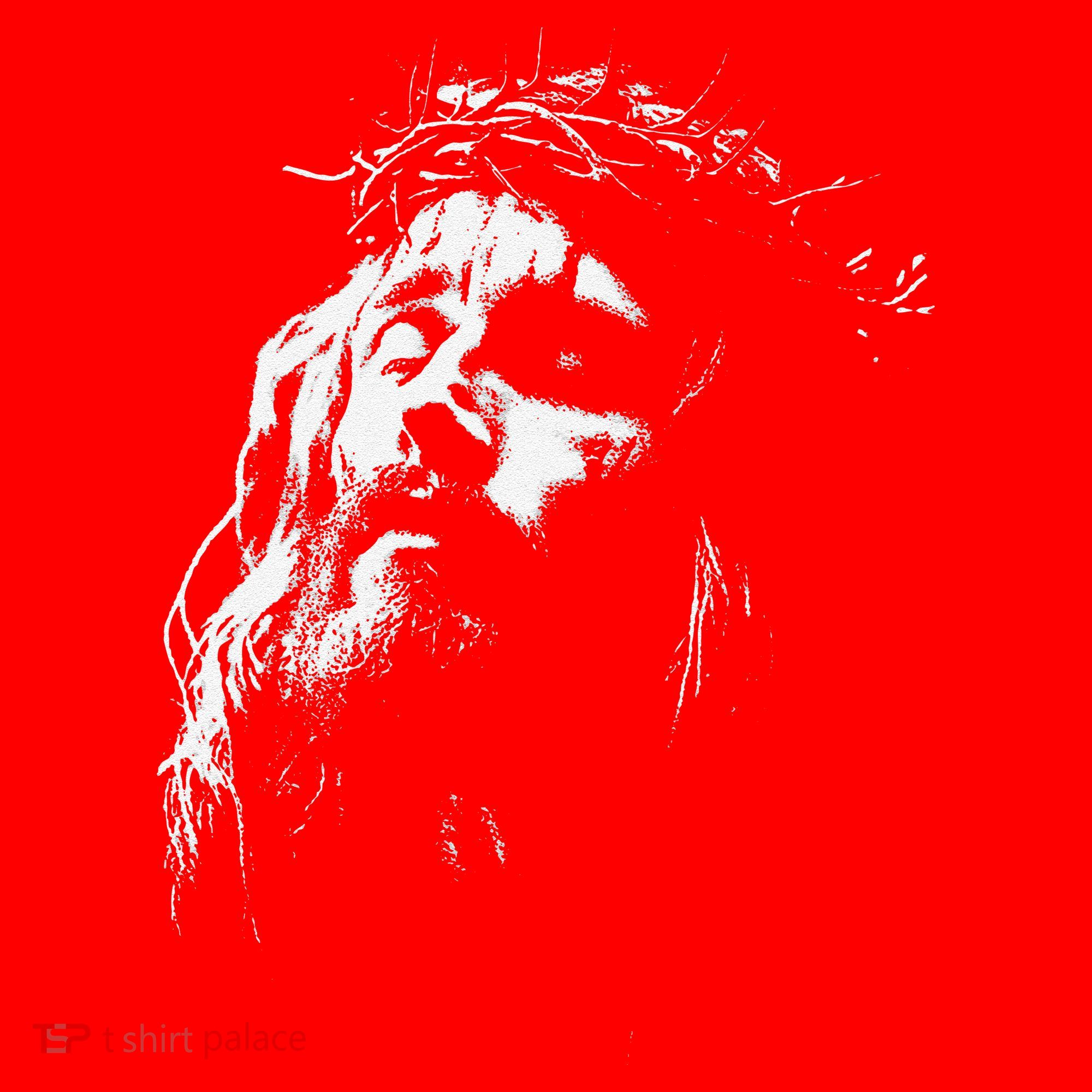 Jesus Christ Face Christian Gospel Religious Bible Santa Hat
