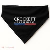 Jasmine Crockett For President 2028 Usa Election USA-Made Doggie Bandana thumb 0