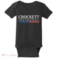 Jasmine Crockett For President 2028 Usa Election Baby Bodysuit thumb 0