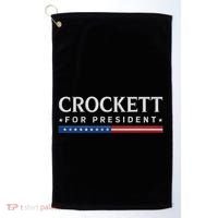 Jasmine Crockett For President 2028 Usa Election Golf Towel thumb 0