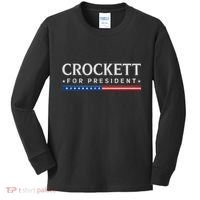 Jasmine Crockett For President 2028 Usa Election Kids Long Sleeve Shirt thumb 0