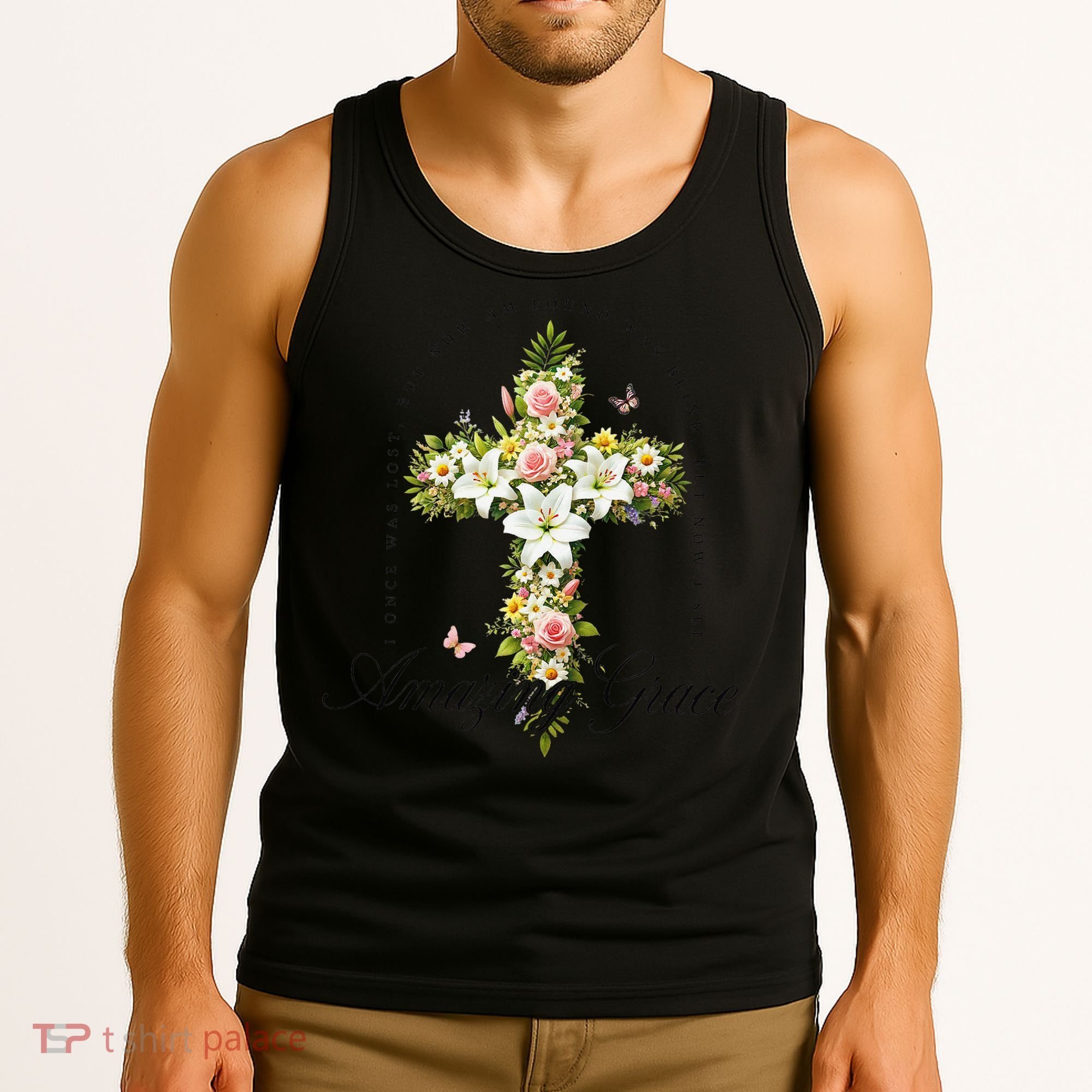 Jesus Christian Flower Wildflower Tank Top