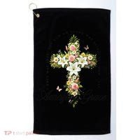 Jesus Christian Flower Wildflower Golf Towel thumb 0