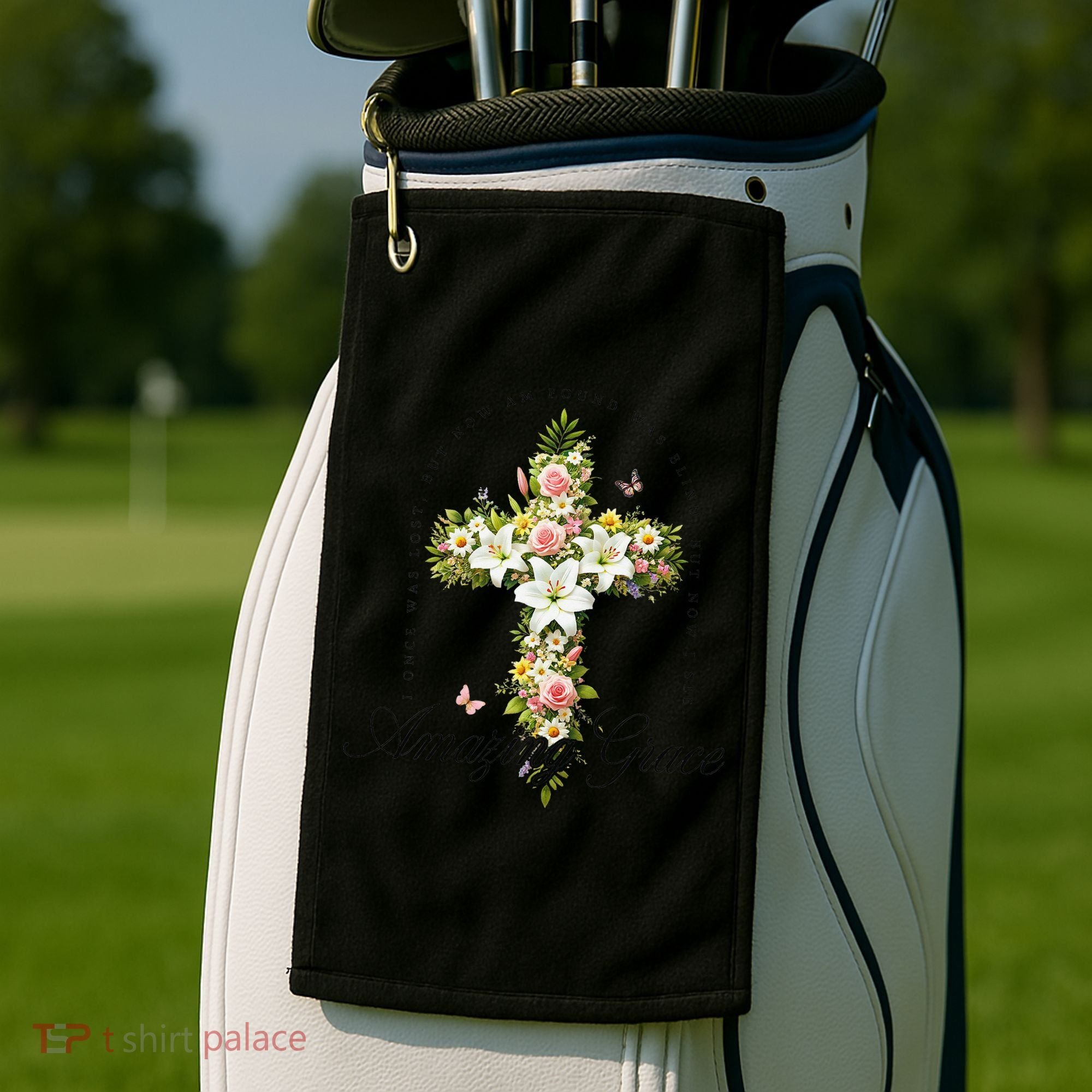 Jesus Christian Flower Wildflower Golf Towel