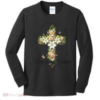 Jesus Christian Flower Wildflower Kids Long Sleeve Shirt thumb 0