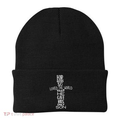 Jesus Christ For God So Loved The World John 316 Beanie