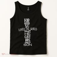 Jesus Christ For God So Loved The World John 316 Tank Top thumb 2