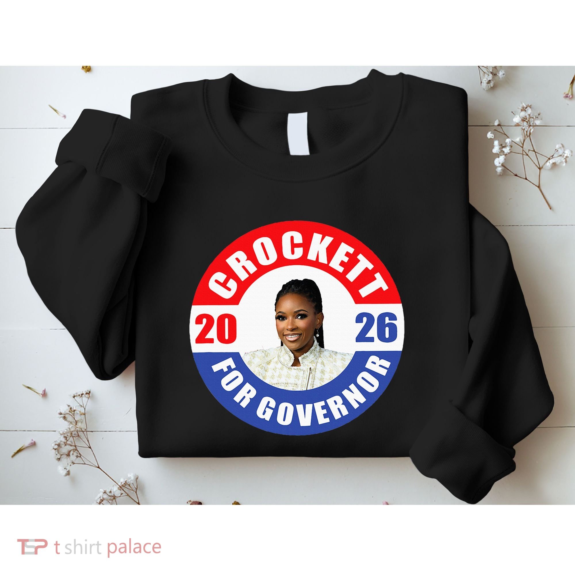Jasmine Crockett For Democrat Texas Governor 2026 Vote Blue Sweatshirt