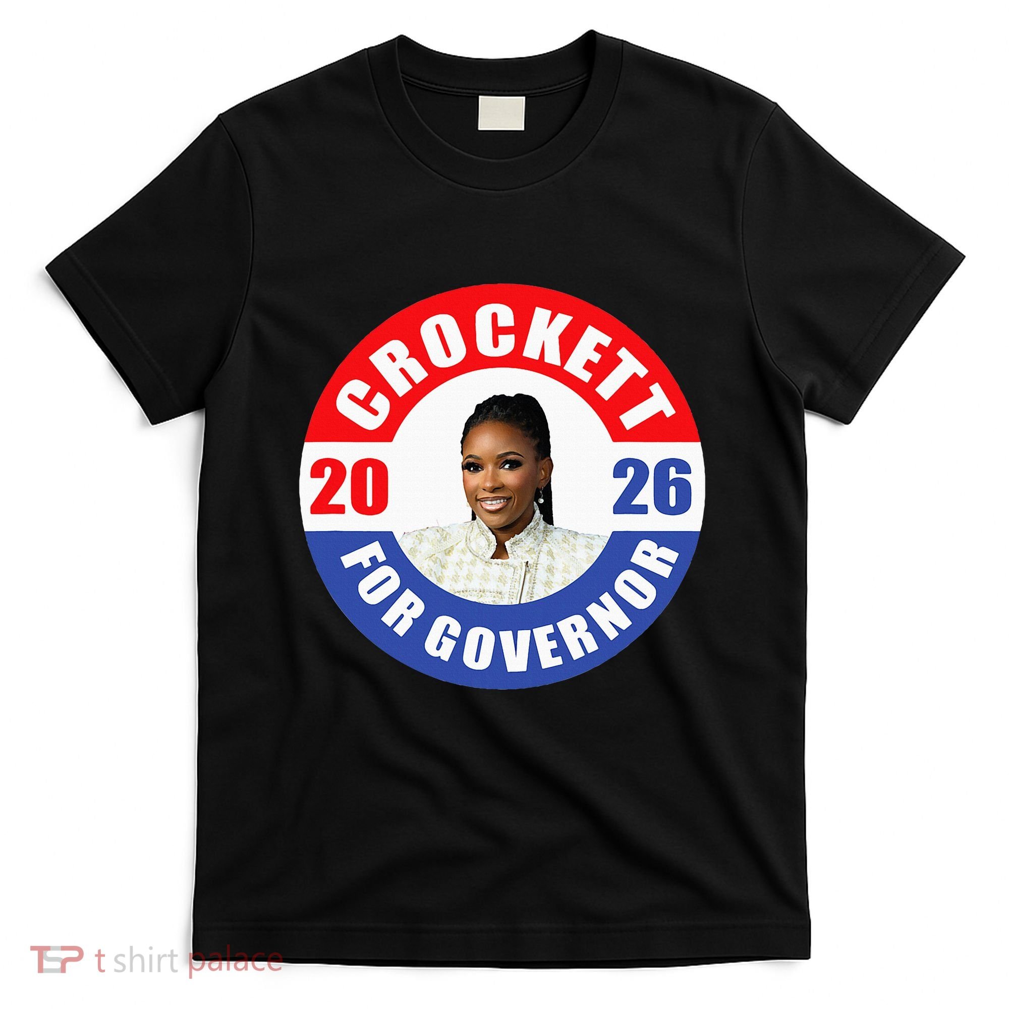 Jasmine Crockett For Democrat Texas Governor 2026 Vote Blue T-Shirt