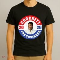 Jasmine Crockett For Democrat Texas Governor 2026 Vote Blue T-Shirt thumb 3