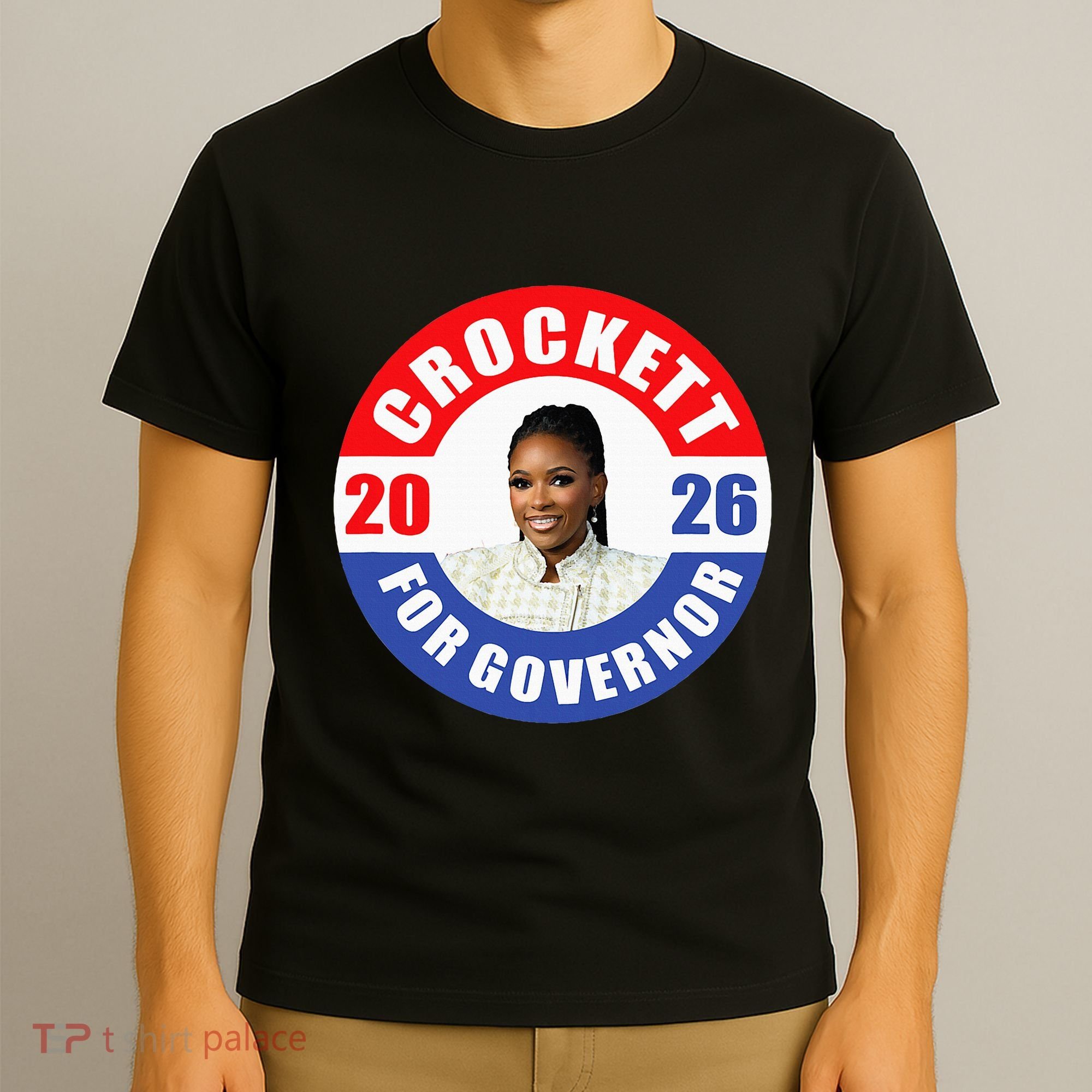 Jasmine Crockett For Democrat Texas Governor 2026 Vote Blue T-Shirt