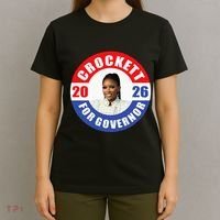 Jasmine Crockett For Democrat Texas Governor 2026 Vote Blue T-Shirt thumb 4