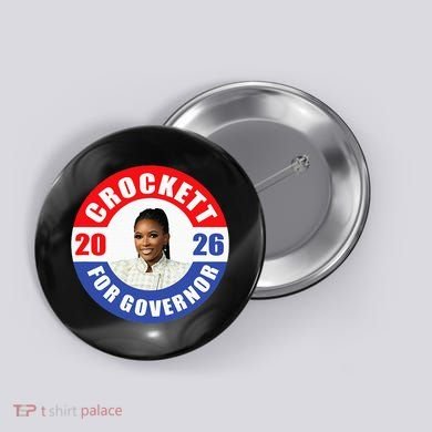 Jasmine Crockett For Democrat Texas Governor 2026 Vote Blue Button