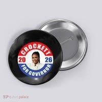 Jasmine Crockett For Democrat Texas Governor 2026 Vote Blue Button thumb 0