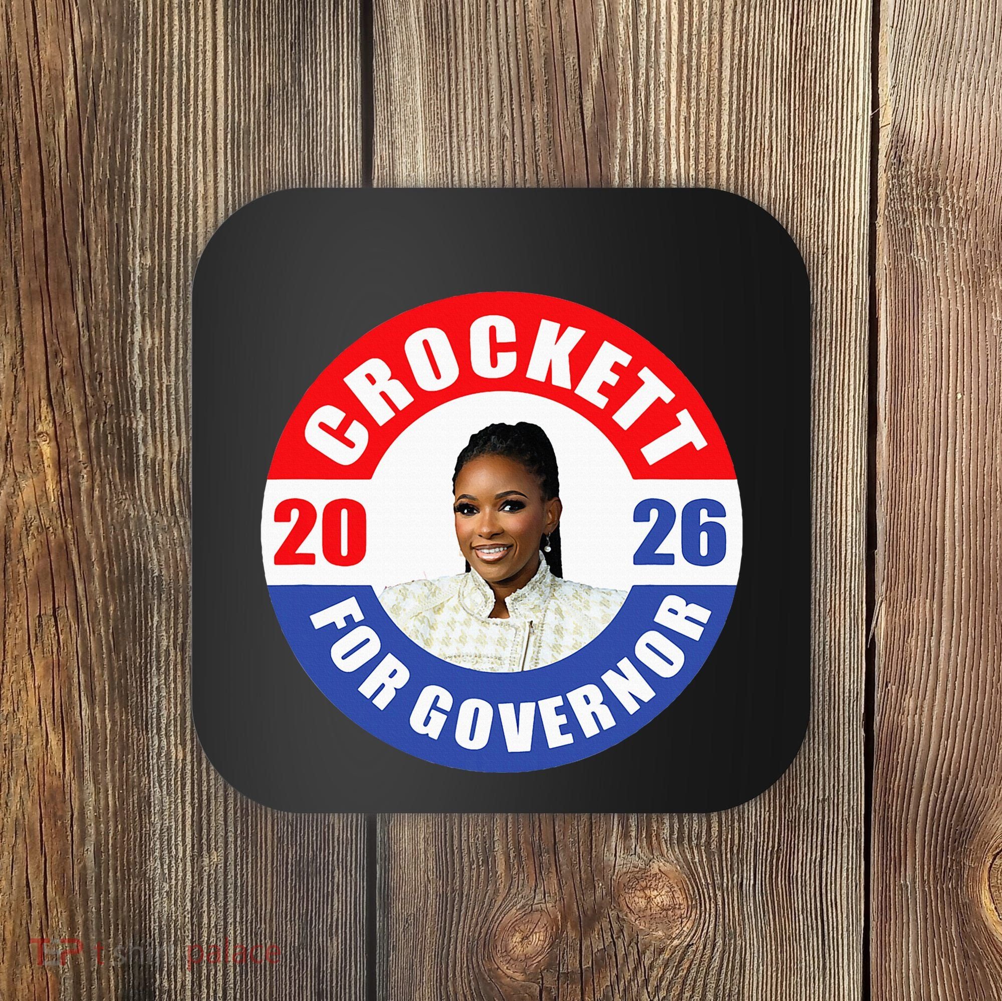 Jasmine Crockett For Democrat Texas Governor 2026 Vote Blue Coaster