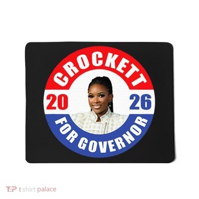 Jasmine Crockett For Democrat Texas Governor 2026 Vote Blue Mousepad