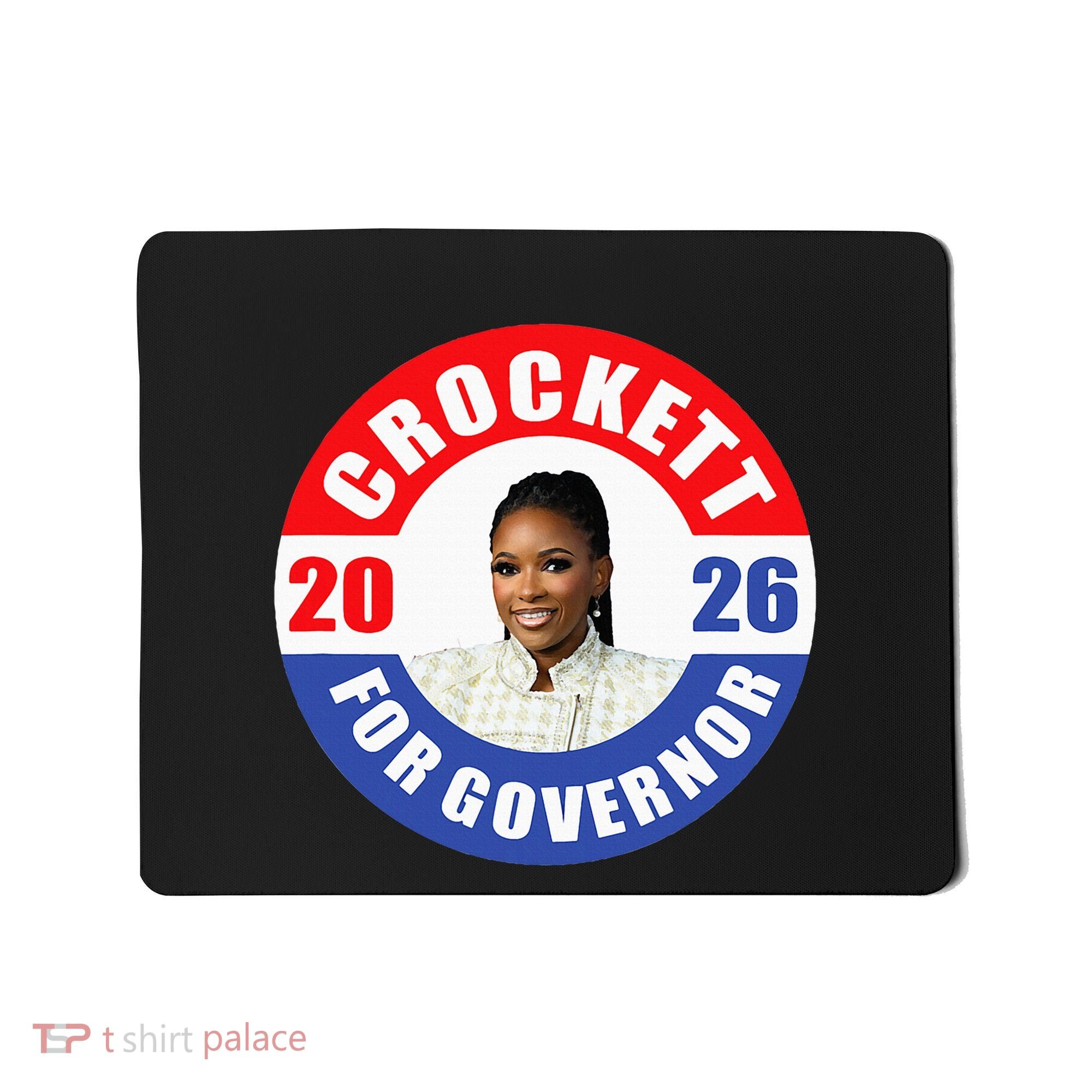 Jasmine Crockett For Democrat Texas Governor 2026 Vote Blue Mousepad