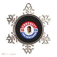 Jasmine Crockett For Democrat Texas Governor 2026 Vote Blue Ornament thumb 0