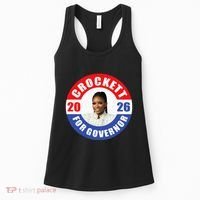 Jasmine Crockett For Democrat Texas Governor 2026 Vote Blue Women's Tank Top thumb 0