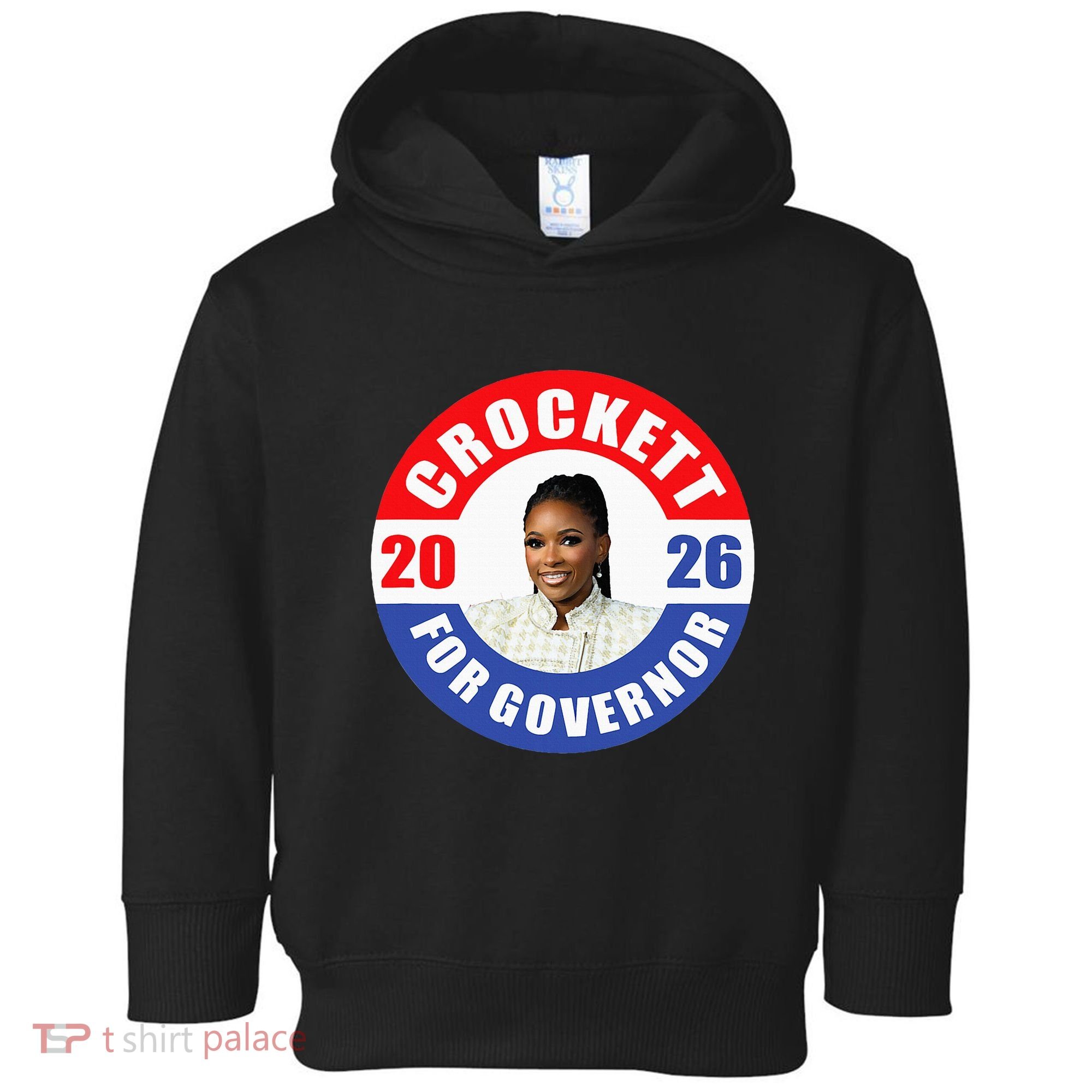 Jasmine Crockett For Democrat Texas Governor 2026 Vote Blue Toddler Hoodie