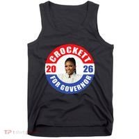Jasmine Crockett For Democrat Texas Governor 2026 Vote Blue Tank Top thumb 0