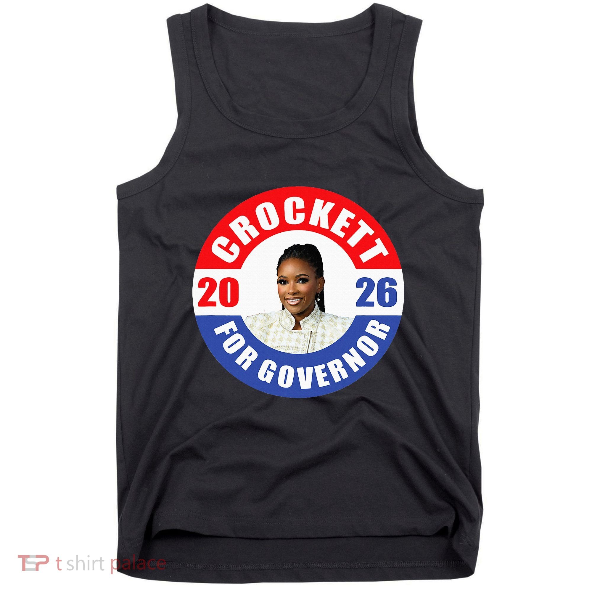 Jasmine Crockett For Democrat Texas Governor 2026 Vote Blue Tank Top