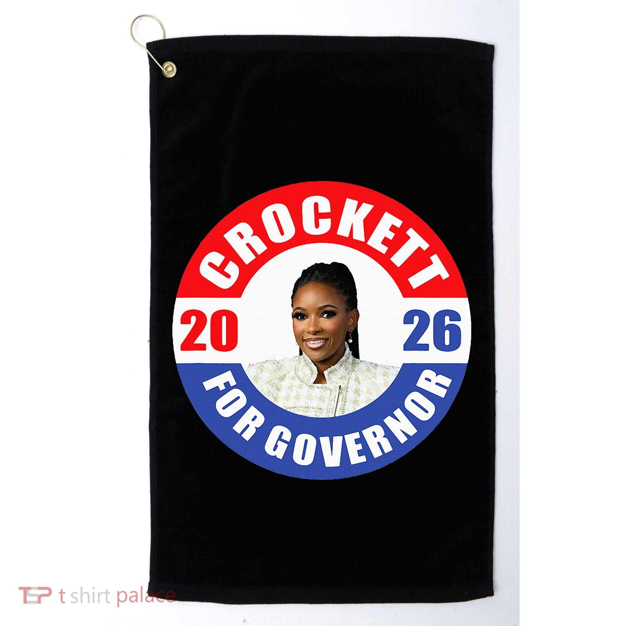 Jasmine Crockett For Democrat Texas Governor 2026 Vote Blue Golf Towel